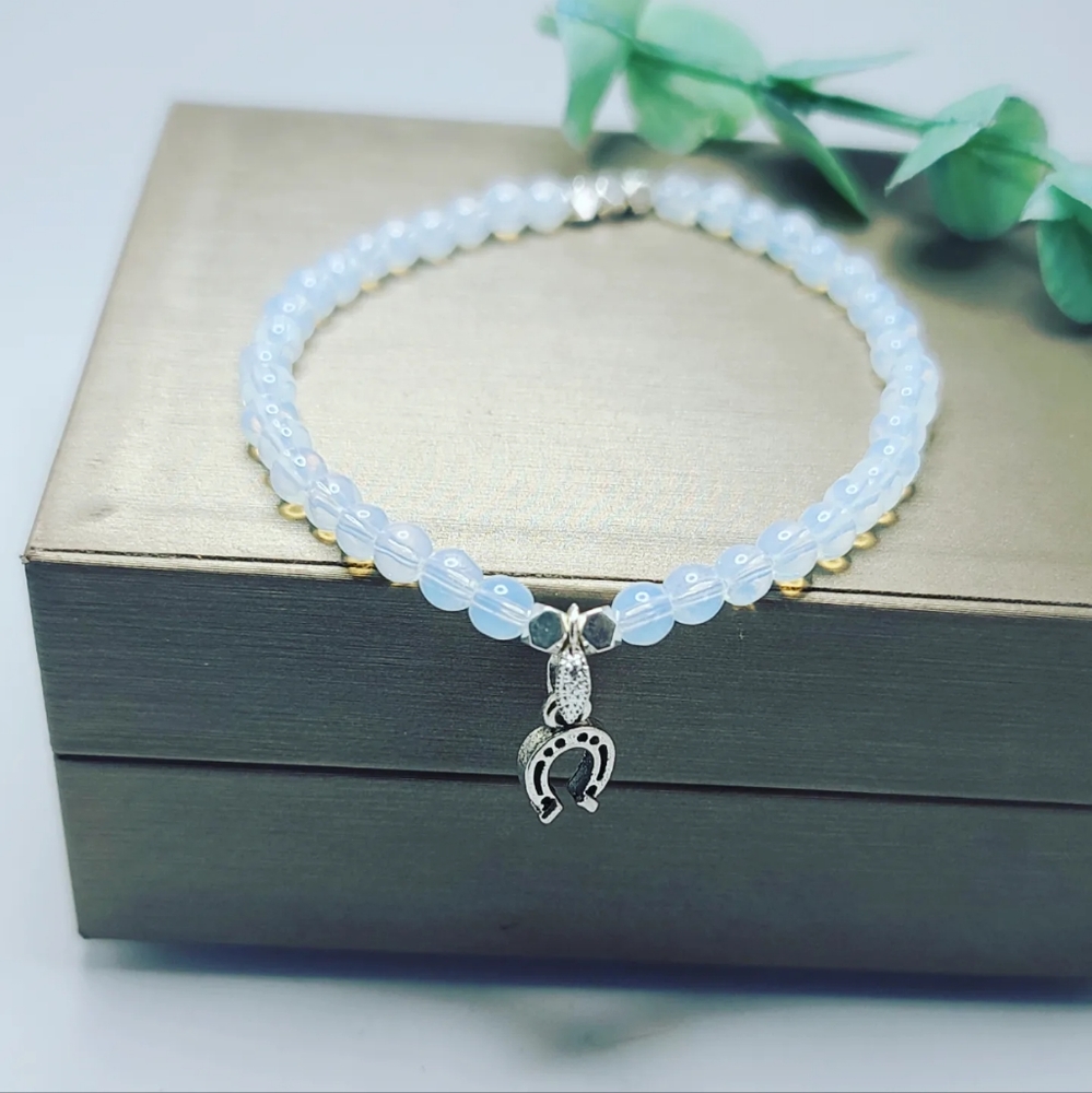 Opalite and Hematite bracelet